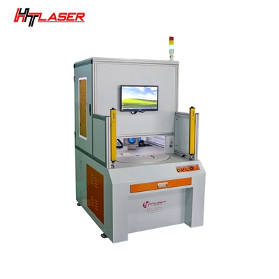 Double -Estasyon Rotary Table Lazè Marking Machine